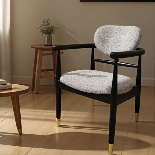 Sevae Wooden Arm Chair (Black)