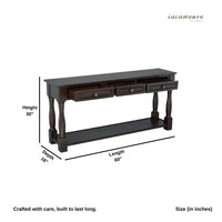 Wage Wooden Entryway Console Table (Walnut)