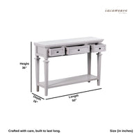 Heaven Wooden Console Foyer Table (Grey)