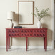 Aberta Wooden Console Foyer Table (Red Distress)