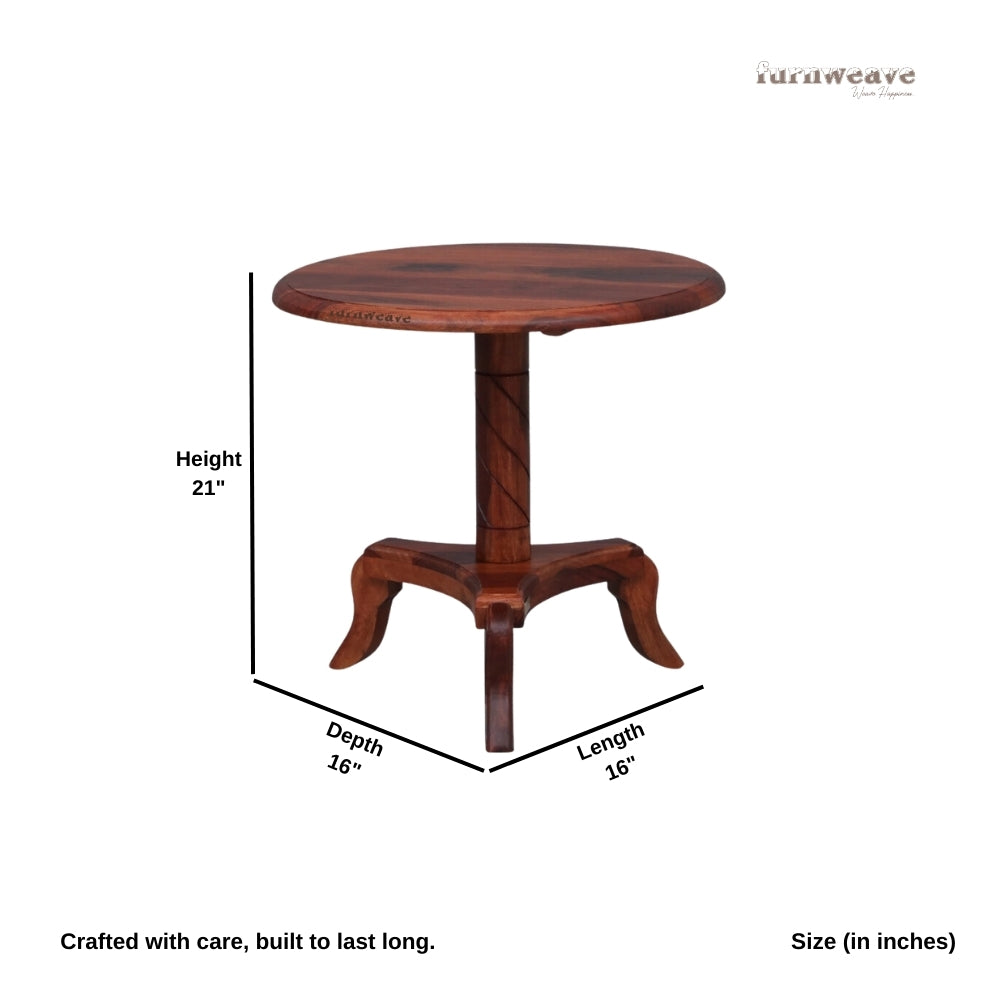 Samph Wooden Round Coffee Table (Teak)