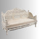 Gulim Wooden Carved Divan Daybed (White Distress)