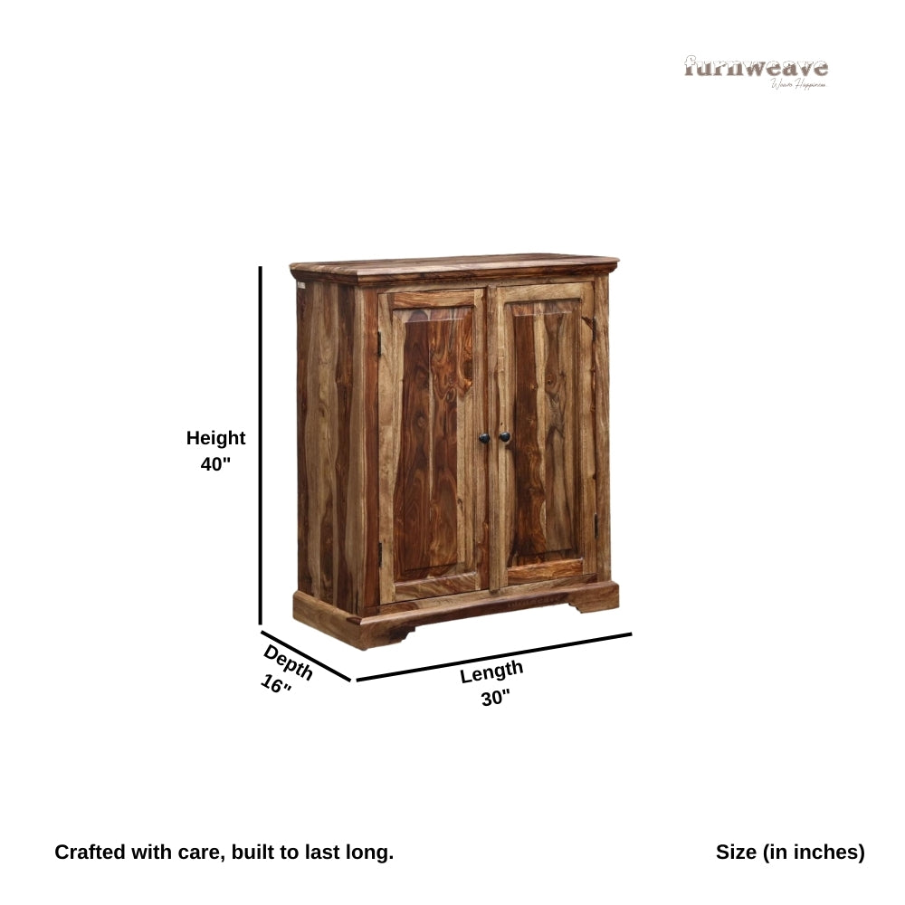 Seasa Wooden Cabinet for Storage (Natural)