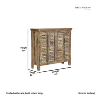 Ofera Wooden Rustic Cabinet for Storage
