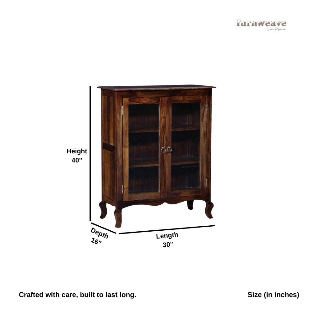 Ufen Wooden Shoe Rack Cabinet (Brown)