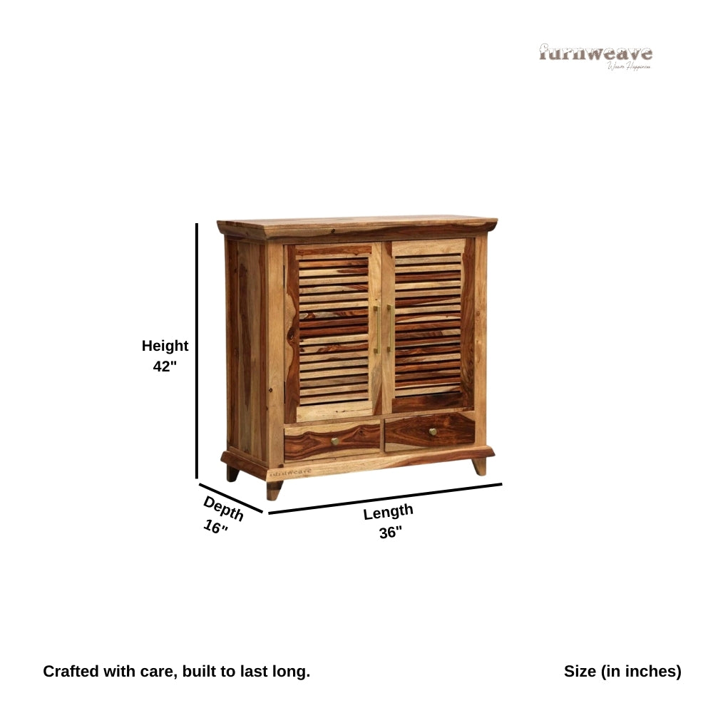 Invia Wooden Shoe Rack (Natural)