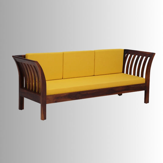 Shov Solid Wooden Sofa 3 Seater (Teak)