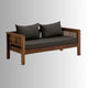 Karm Solid Wooden Sofa 3 Seater (Teak)