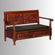Sevak Solid Wooden Sofa 2 Seater (Teak)