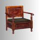 Sevak Solid Wooden Sofa 1 Seater (Teak)