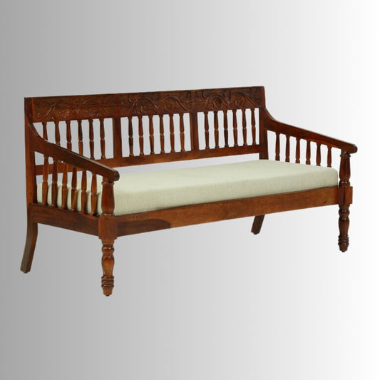 Utin Solid Wooden Sofa 3 Seater (Teak)