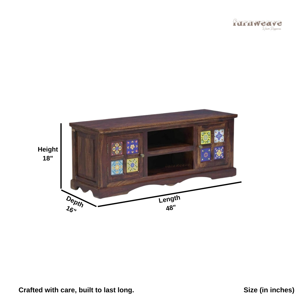 Javer Wooden Tv Unit (Walnut)