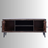 Wikte Wooden Carved Tv Cabinet (Walnut Antique)