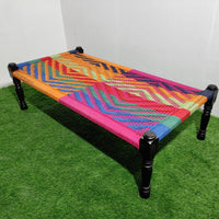 Rajasthani Wooden Khatiya Khaat  (Colorful 005)