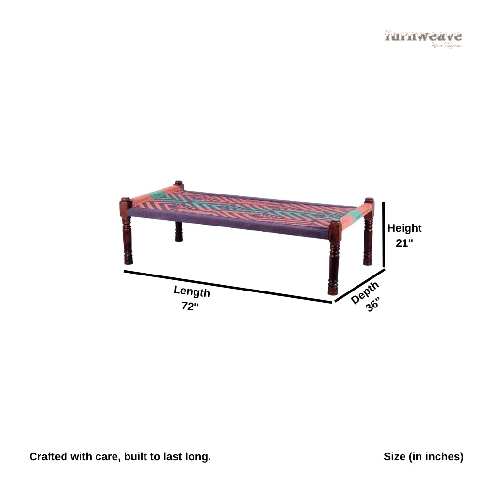 Rajasthani Wooden Khatiya Khaat (Dori 6)
