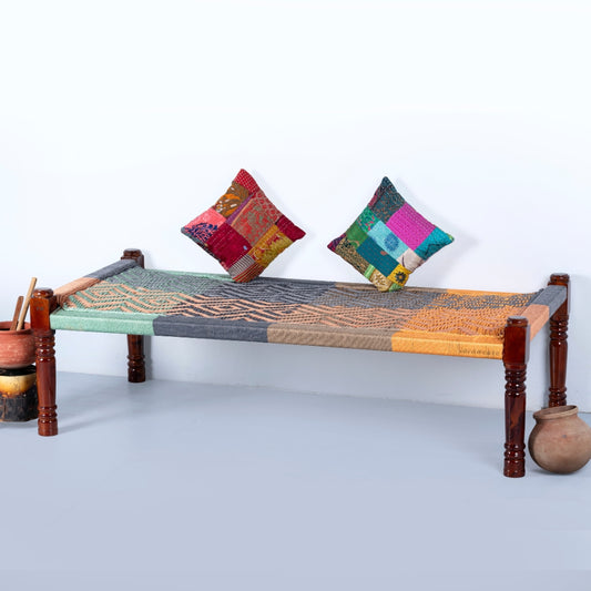 Rajasthani Wooden Khatiya Khaat for Outdoor (Resham 5)