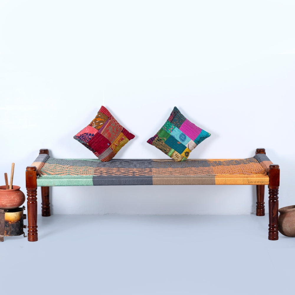 Rajasthani Wooden Khatiya Khaat for Outdoor (Resham 5)