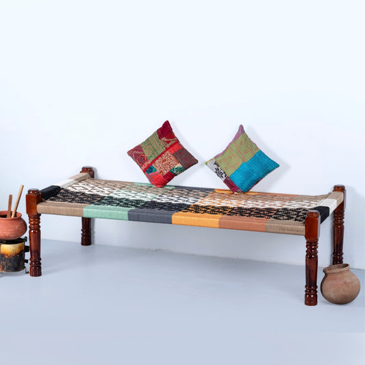 Rajasthani Wooden Khatiya Khaat for Outdoor (Resham 6)