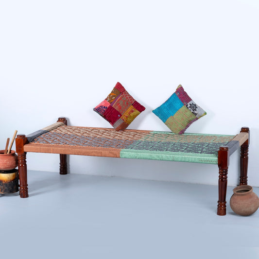 Rajasthani Wooden Khatiya Khaat for Outdoor (Resham 4)
