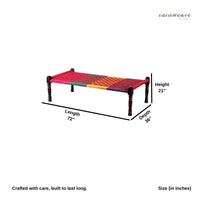 Rajasthani Wooden Khatiya Khaat (Colorful 009)