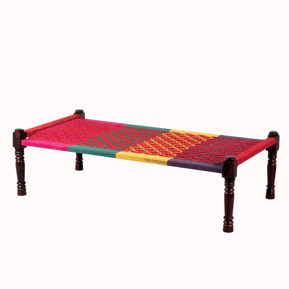 Rajasthani Wooden Khatiya Khaat (Colorful 009)