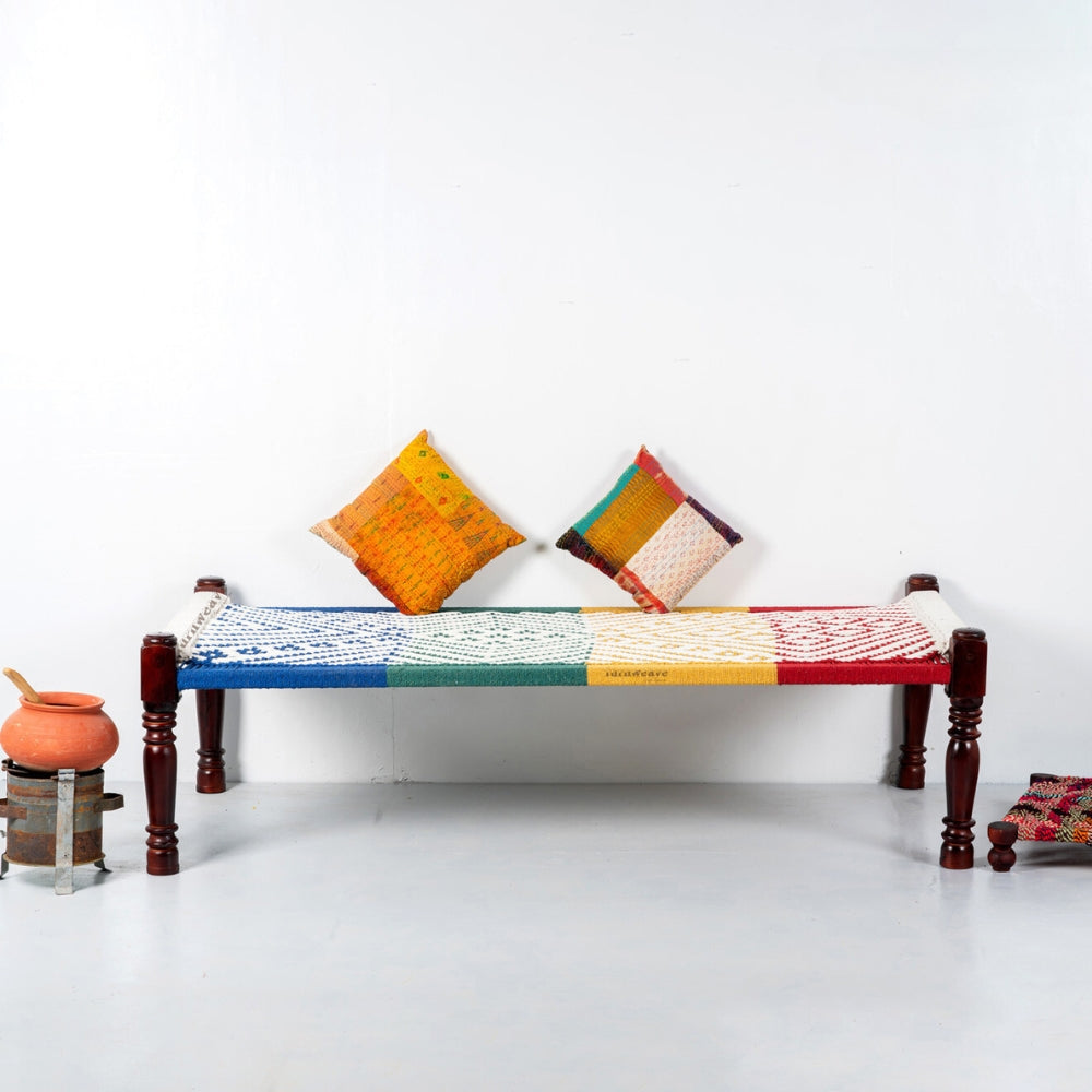 Rajasthani Wooden Khatiya Khaat (Colorful 0010)