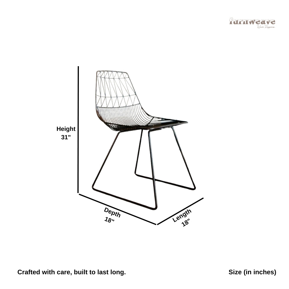 Tifa Metal Balcony Chair (Black)