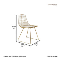 Tifa Metal Balcony Chair (Golden)