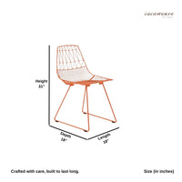Tifa Metal Balcony Chair (Orange)