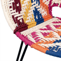 Gram Handwoven Chair in Cotton Rope (Colorful)