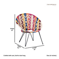 Gram Handwoven Chair in Cotton Rope (Colorful)