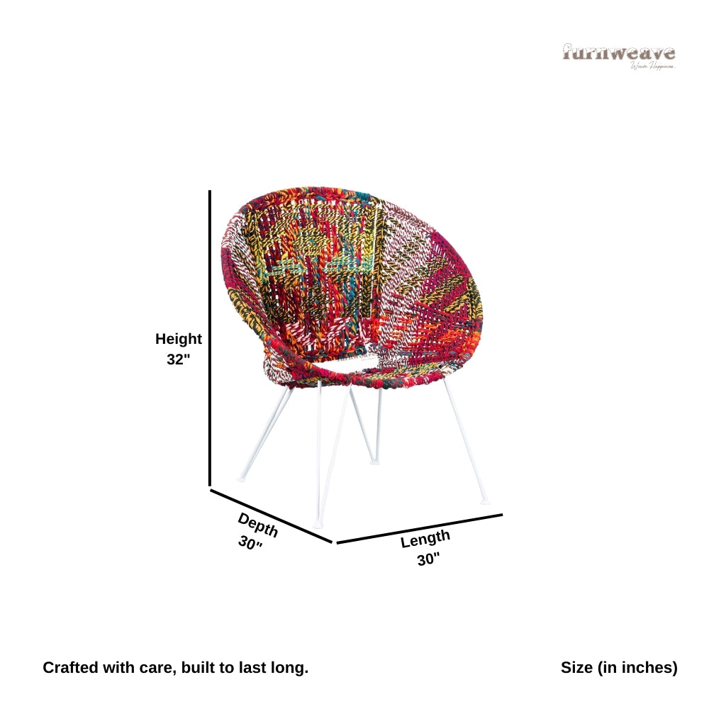Sandhe Handwoven Multicolor Chair