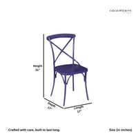 Cros Metal Garden Chair (Purple)