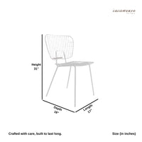 Revya Metal Powder Coated Outdoor Chair (White)