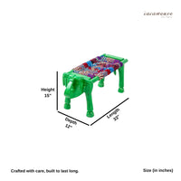 Yena Handwoven Elephant Stool (Green Distress)