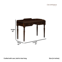 Tira Wooden Study Table (Walnut)