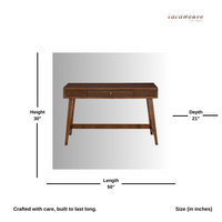 Yene Wooden Office Study Table (Teak)