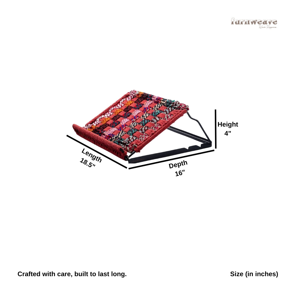 Bunai Handowen Laptop Stand (Red and Multicolor)
